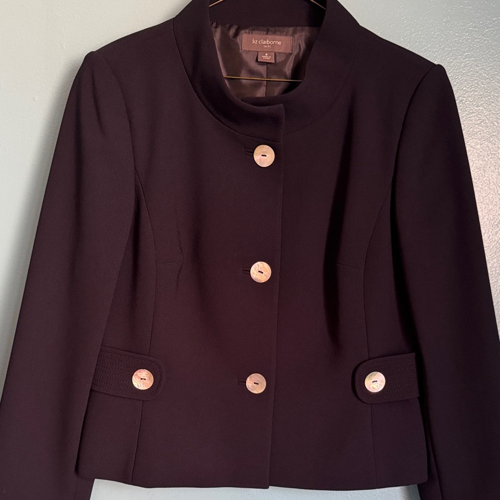 Liz Claiborne Women's Dark Purple Blazer